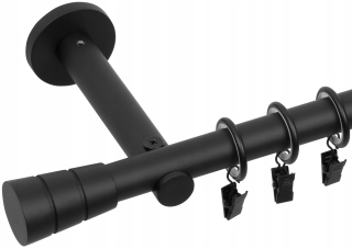 Jednoduchá záclonová tyč 19 mm 220 cm